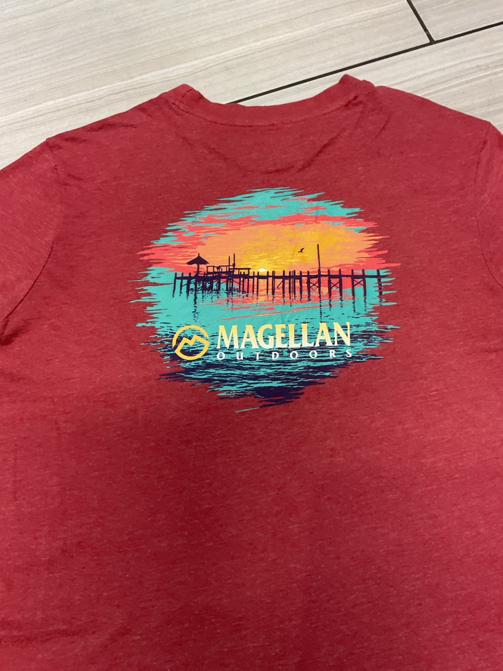 Magellan Outdoors Sunset Pier Graphic T-Shirt - Picture 6 of 9